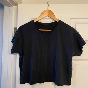 lululemon athletica Black Short Sleeve Crewneck Tee